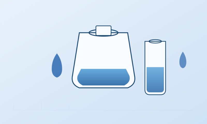 Laboratory glassware for water quality testing and analysis